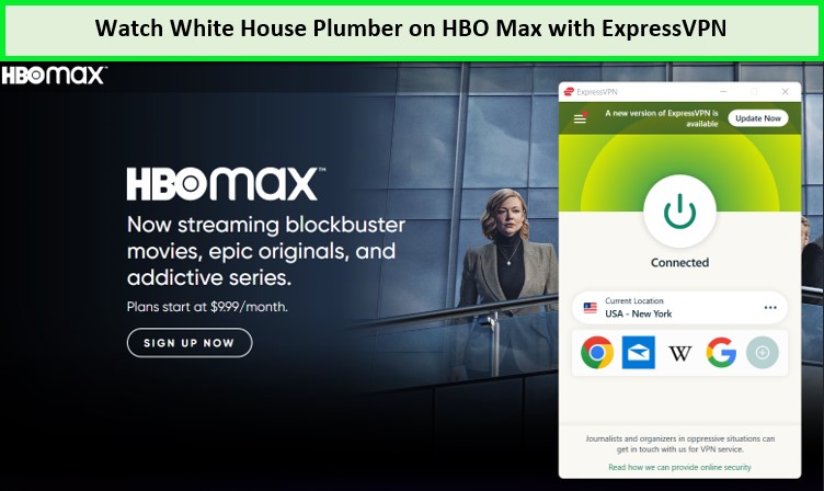 Beobachte White House Plumber auf HBO Max mit ExpressVPN. 