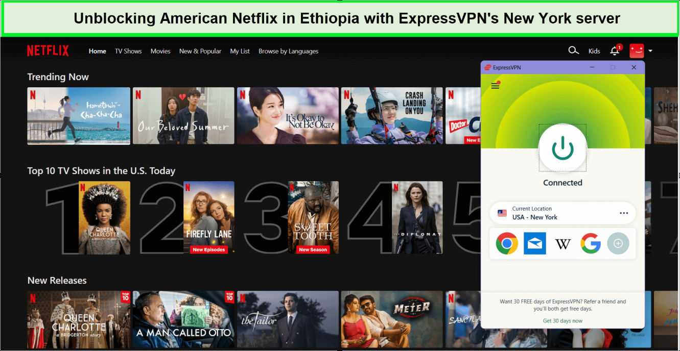 American-netflix-in-Ethiopia-with-expressvpn
