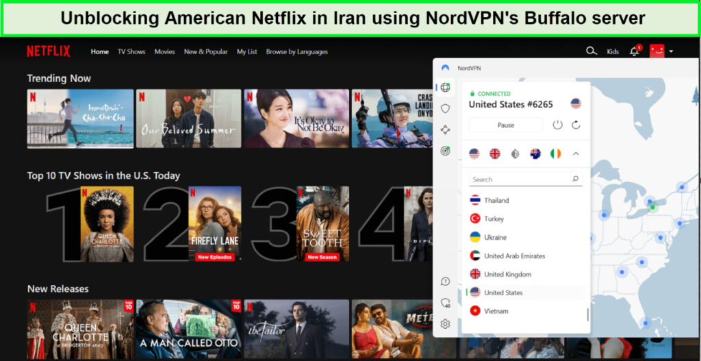 American-netflix-in-Iran-with-nordvpn