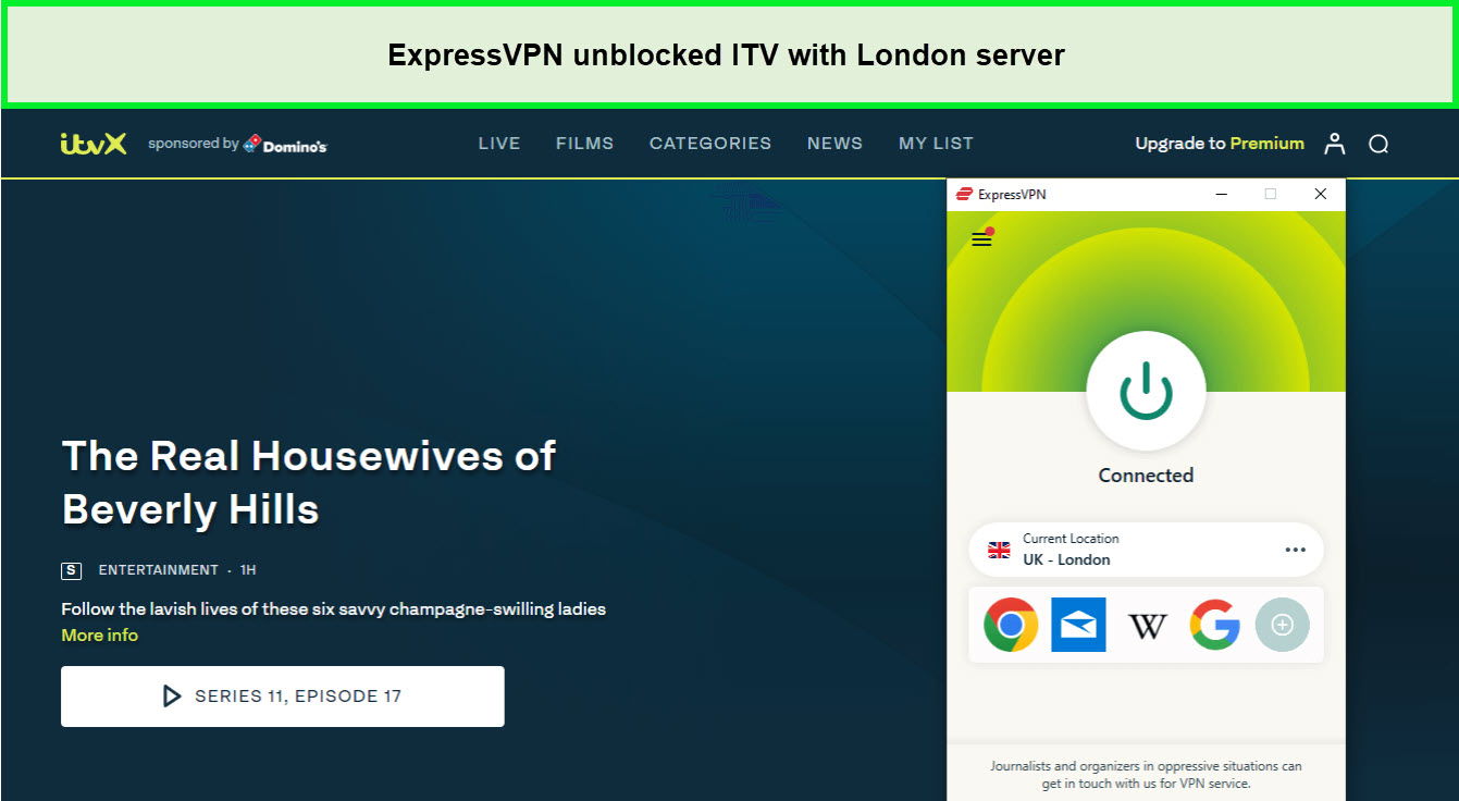 ExpressVPN-unblocked-ITV-with-London-server-in-New Zealand