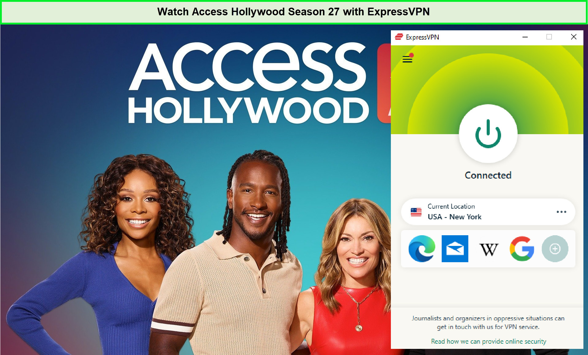 Watch-Access-Hollywood-Season 27-online in-Canada-on-Peacock-with-ExpressVPN