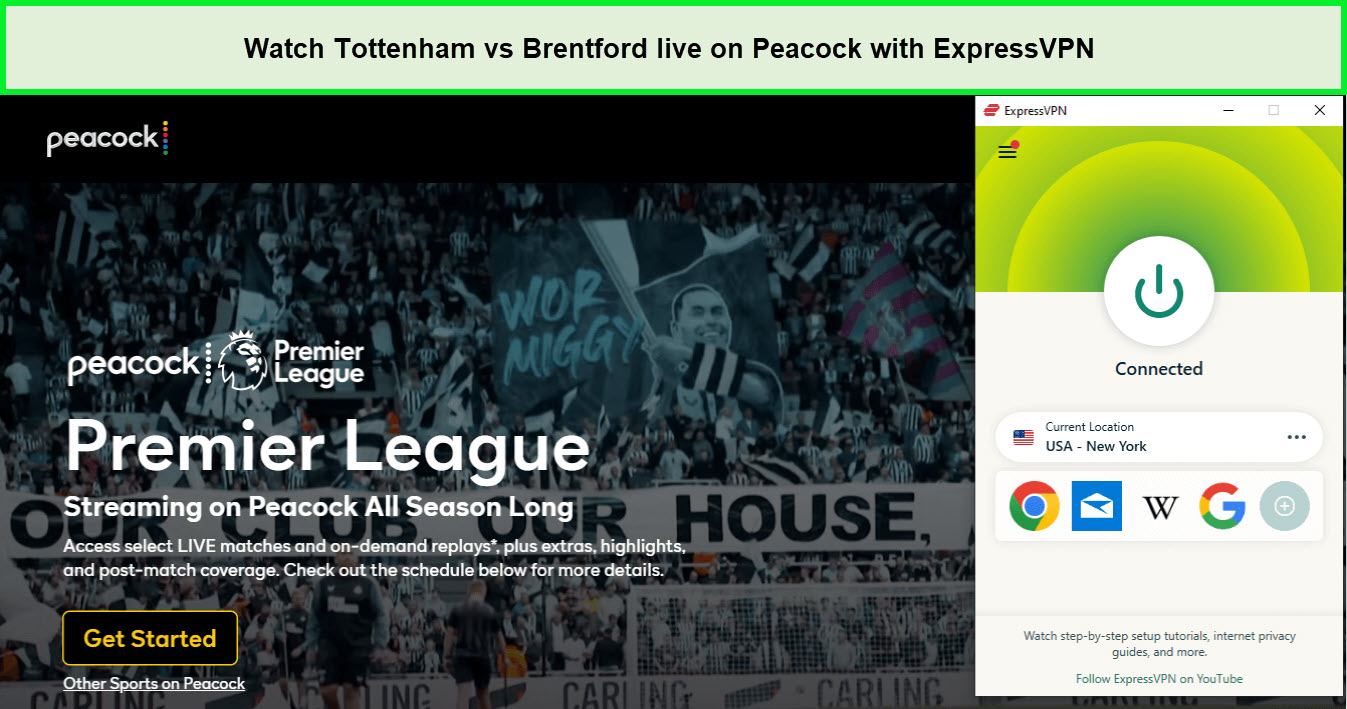 Watch-Tottenham-vs-Brentford-live-outside-USA-on-Peacock-with-ExpressVPN