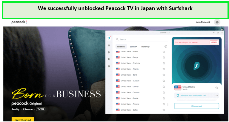 We-successfully-unblocked-peacock-tv-in-japan-with-Surfshark 