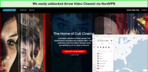 arrow-video-channel-unblock-nordvpn-in-UK