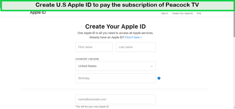 create-your-apple-account-for-peacock-tv-in-South Korea