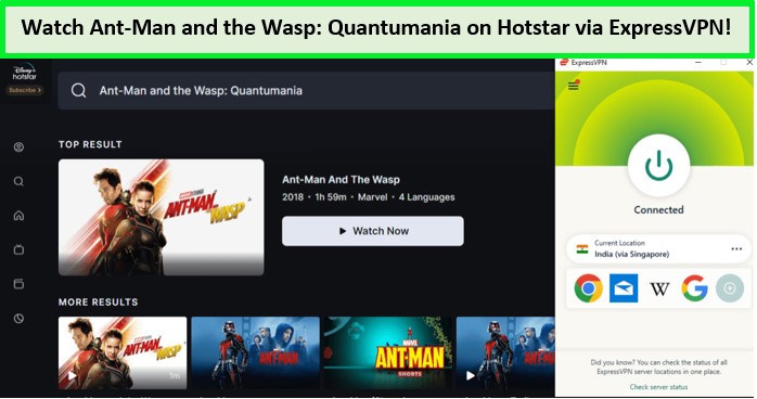 Watch Ant-Man And The Wasp: Quantumania   On Hotstar