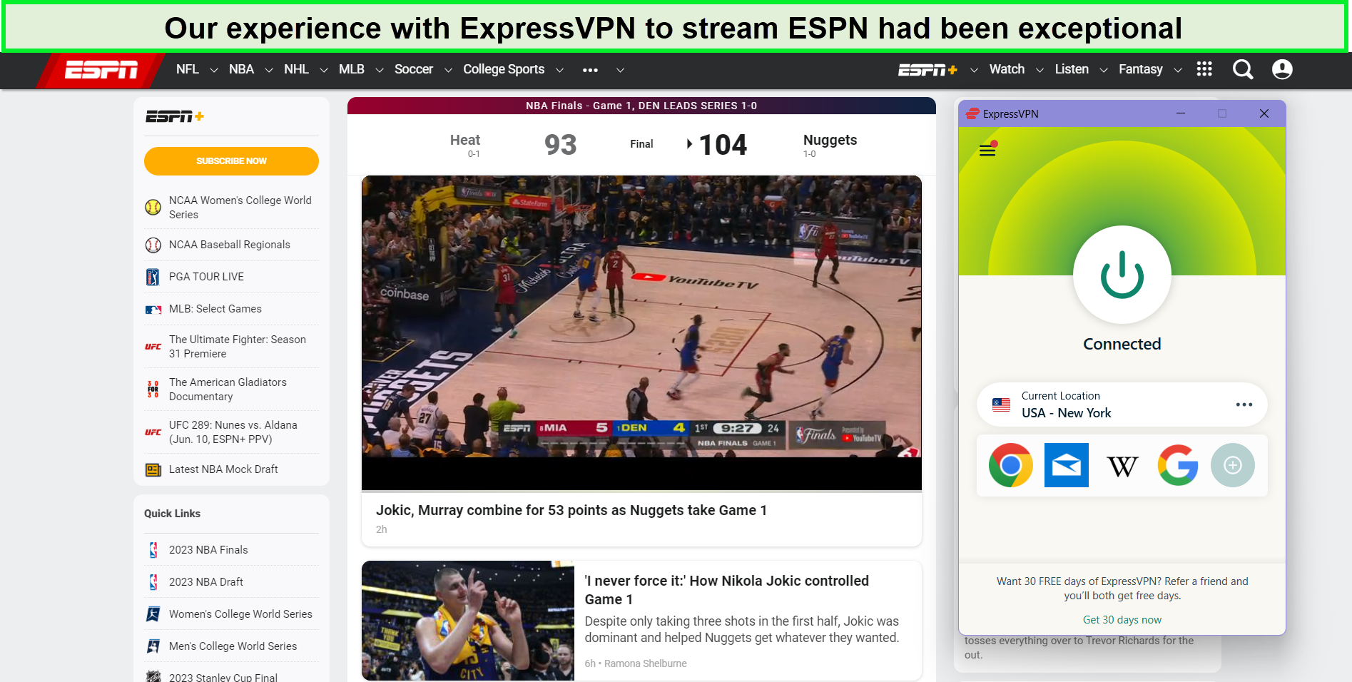Does ESPN Work With ExpressVPN in Hong Kong?