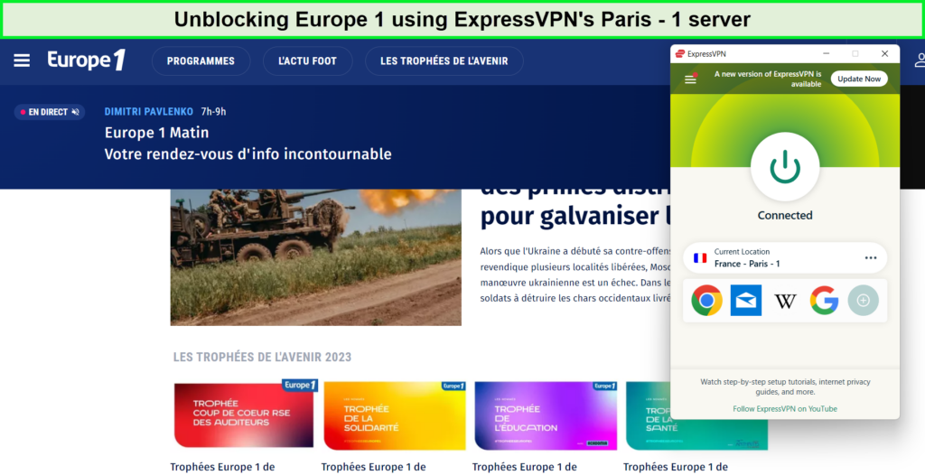 Europe-1-with-expressvpn-in-Spain
