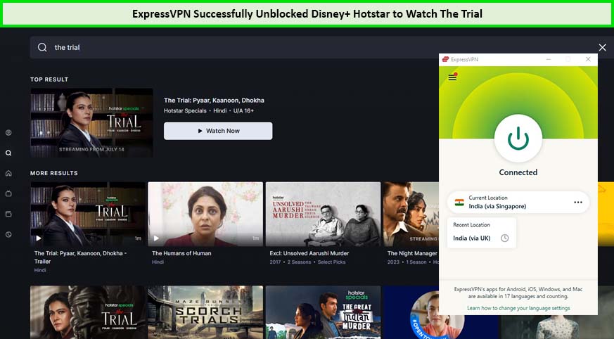 ExpressVPN-Successfully-Unblocked-Disney+-Hotstar-to-Watch-The-Trial