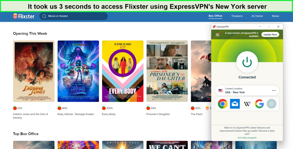 Flixster-with-expressvpn-in-Canada