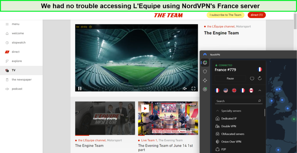 L'Equipe-in-New Zealand-with-NordVPN