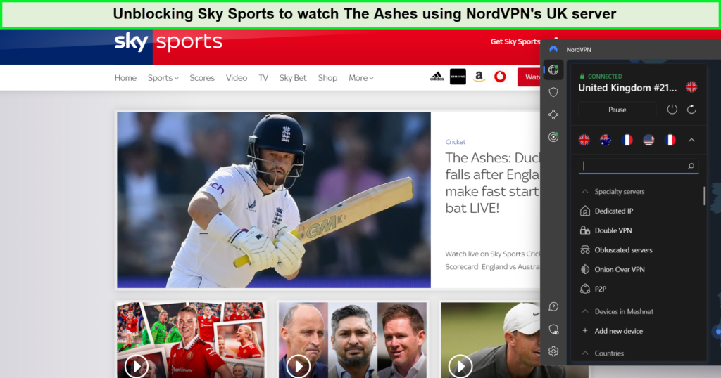The-ashes-in-Australia-with-nordvpn