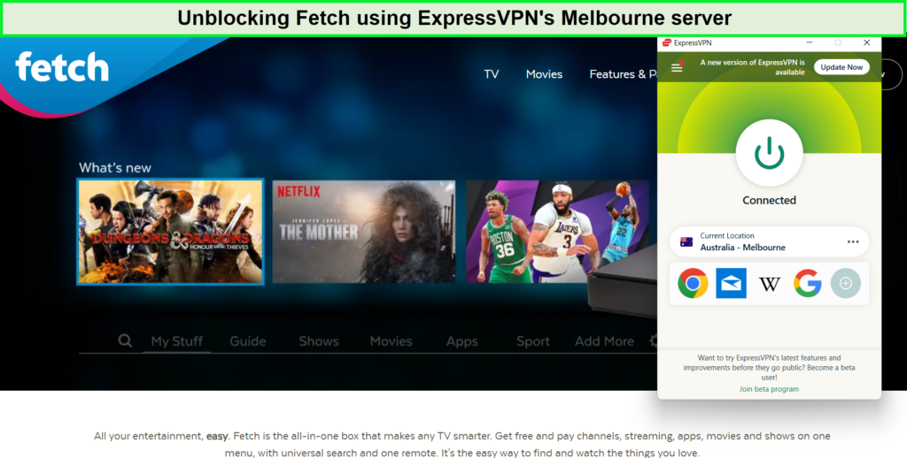 Unblocking-fetch-in-Australia-with-expressvpn