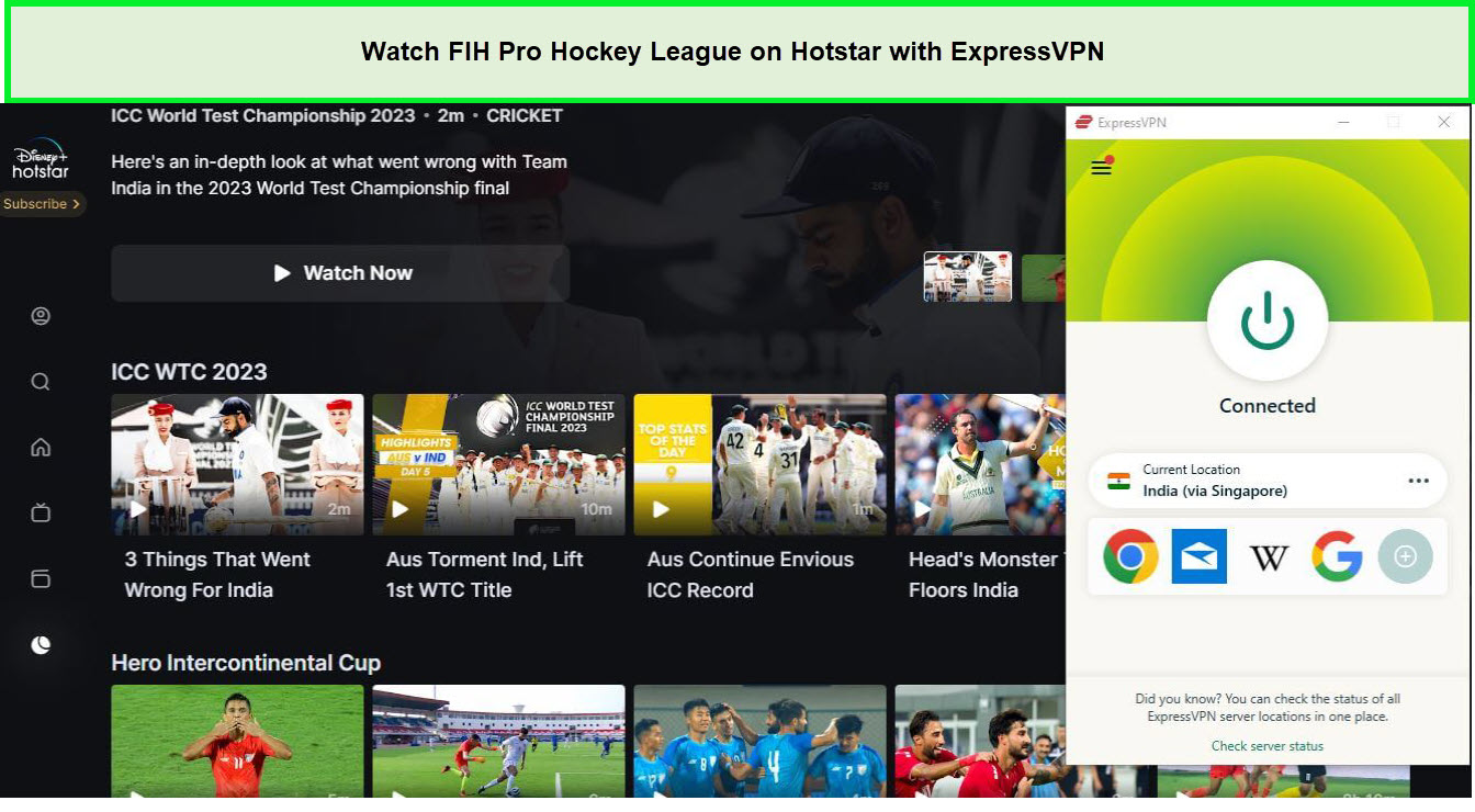 fih pro league where to watch