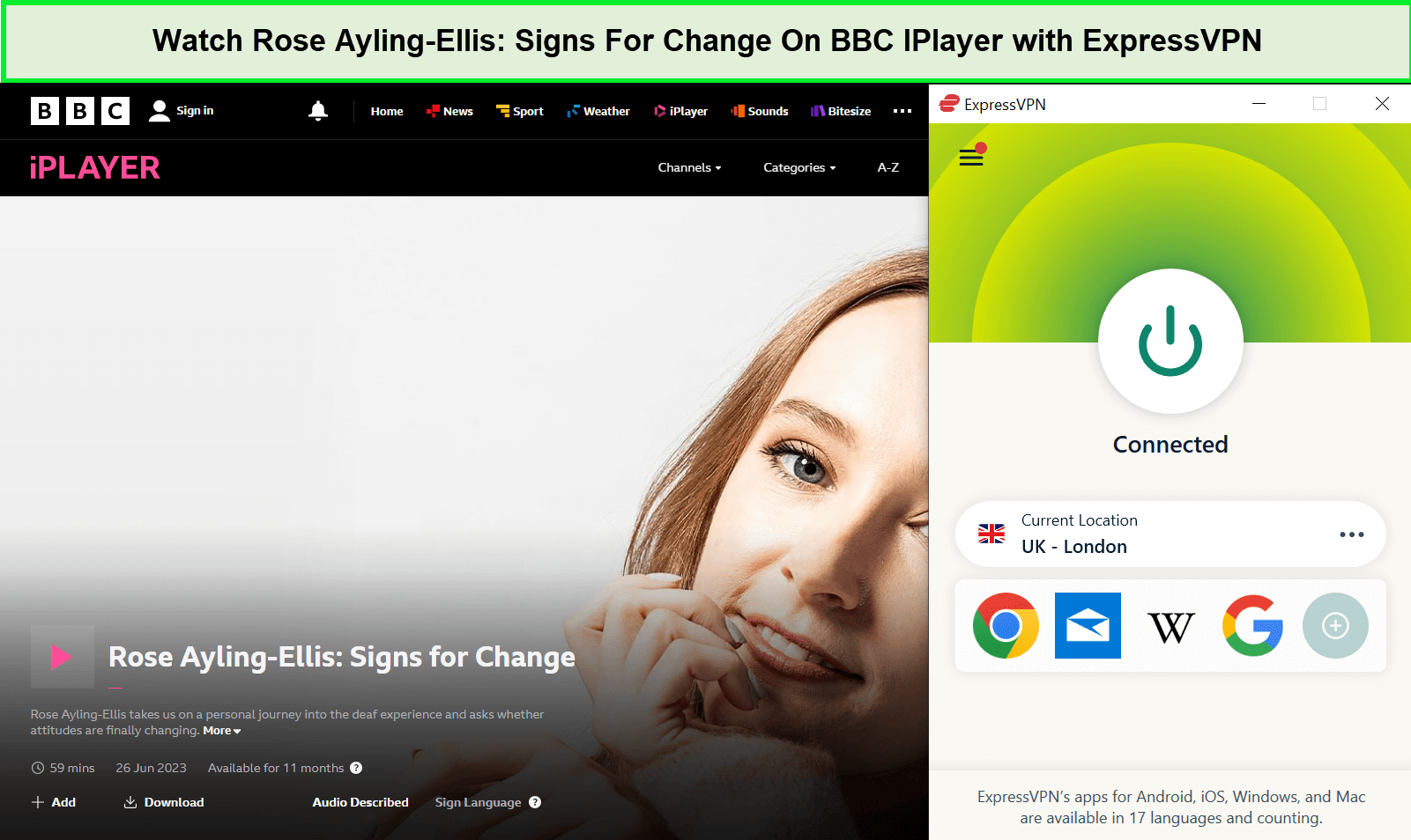 Sehen Sie sich „Rose-Ayling-Ellis-Signs-For-Change-in-USA-On-BBC-IPlayer-with-ExpressVPN“ an