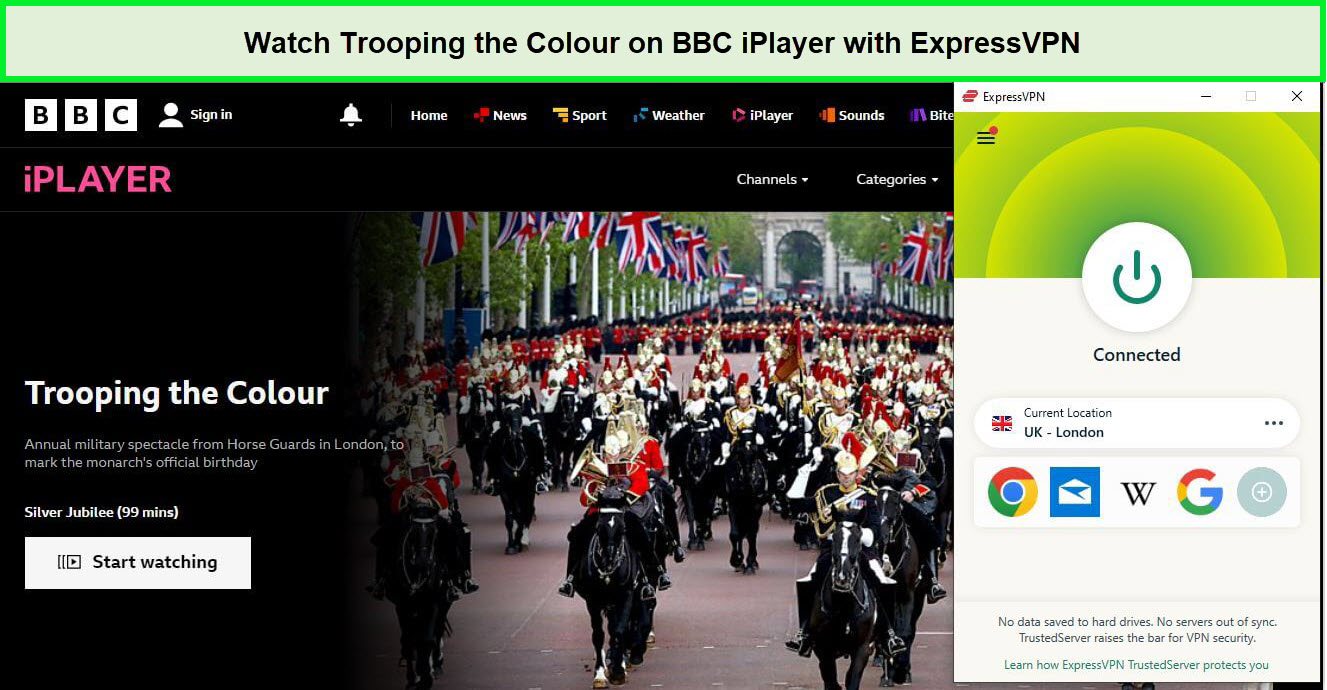 Watch-Trooping-the-Colour-outside-UK-on-BBC-iPlayer-with-ExpressVPN