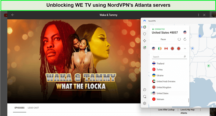 unblocking-we-tv-using-nordvpn-in-France