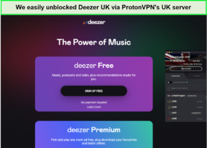 deezer-protonvpn-unblock-in-India