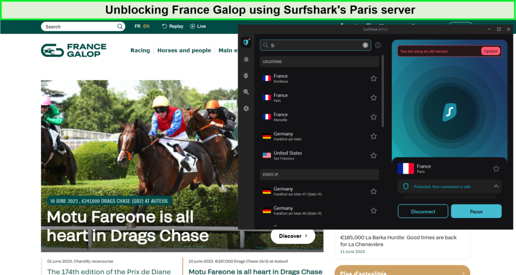 france-galop-in-New Zealand-with-surfshark