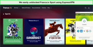  francetv-Sport-ExpressVPN-entsperren in - Deutschland 