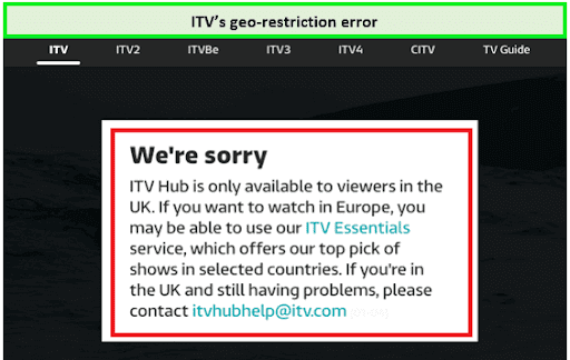  ITV-Geo-Einschränkungsfehler 