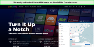 siriusxm-nordvpn-unblock-outside-Canada