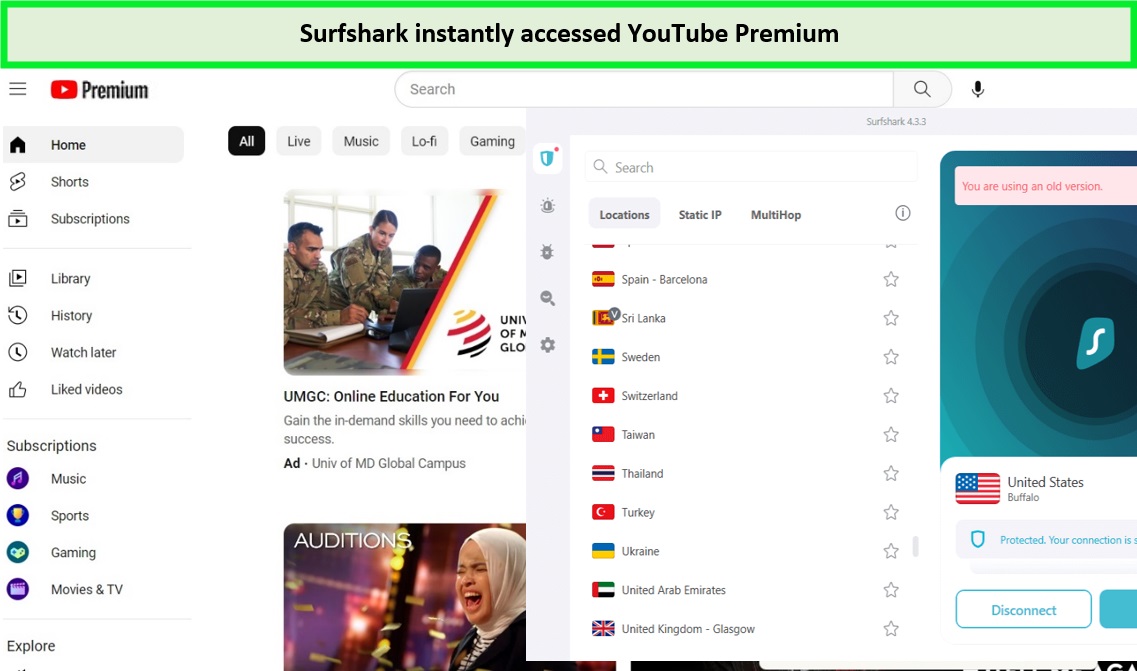 surfshark-unblocks-youtube-premium-in-Spain