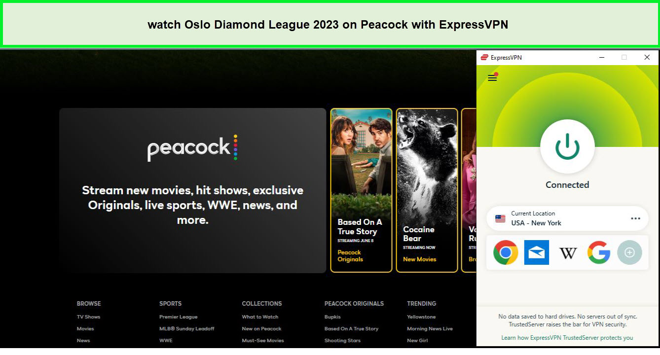 Watch Oslo Diamond League 2023 outside USA on Peacock