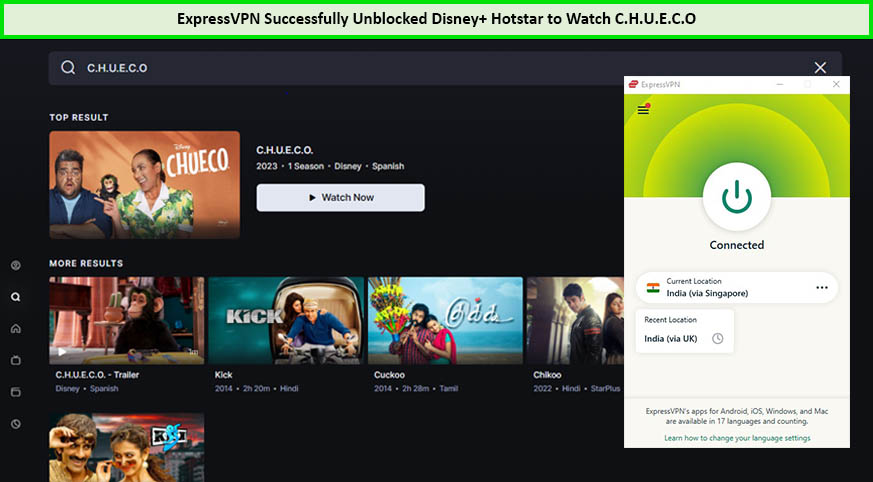 Use-ExpressVPN-to-Watch-C.H.U.E.C.O-in-India-on-Hotstar