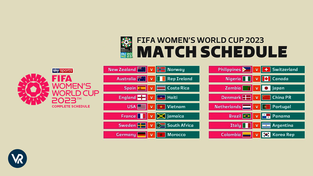 FIFA Womens World Cup 2023 Complete Schedule