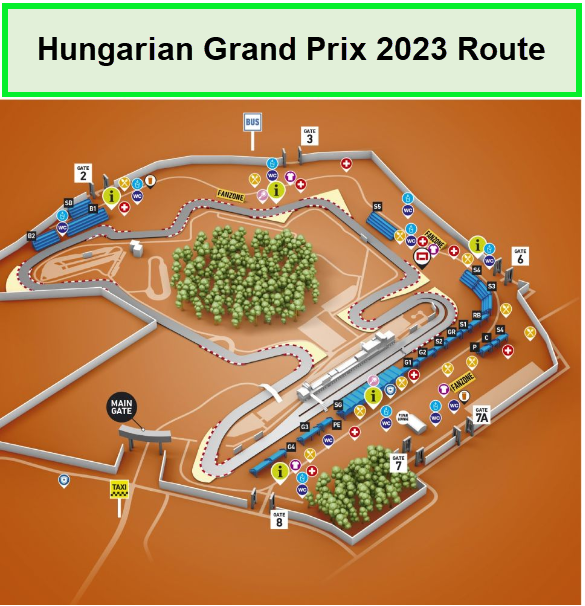 Hungarian-Grand-Prix-2023-Route-in-Netherlands