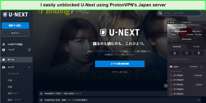 unblock-unext-protonvpn-outside-Japan