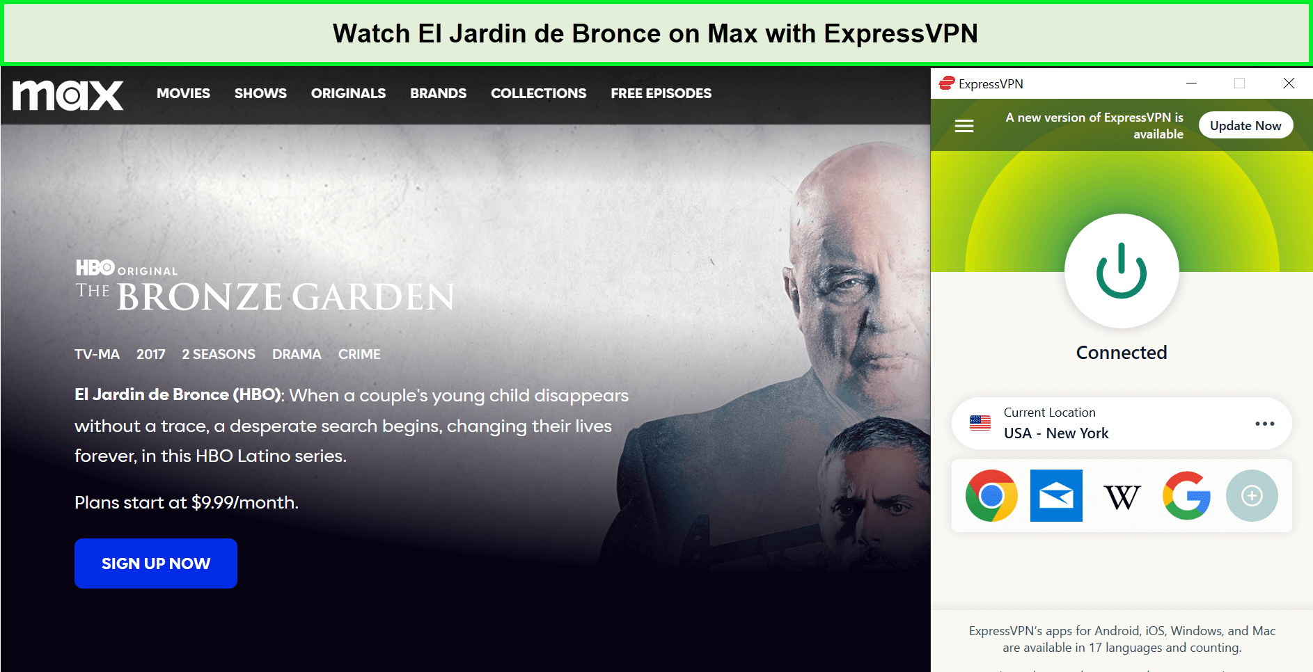 Watch-El-Jardin-de-Bronce-in-South Korea-on-Max-with-ExpressVPN