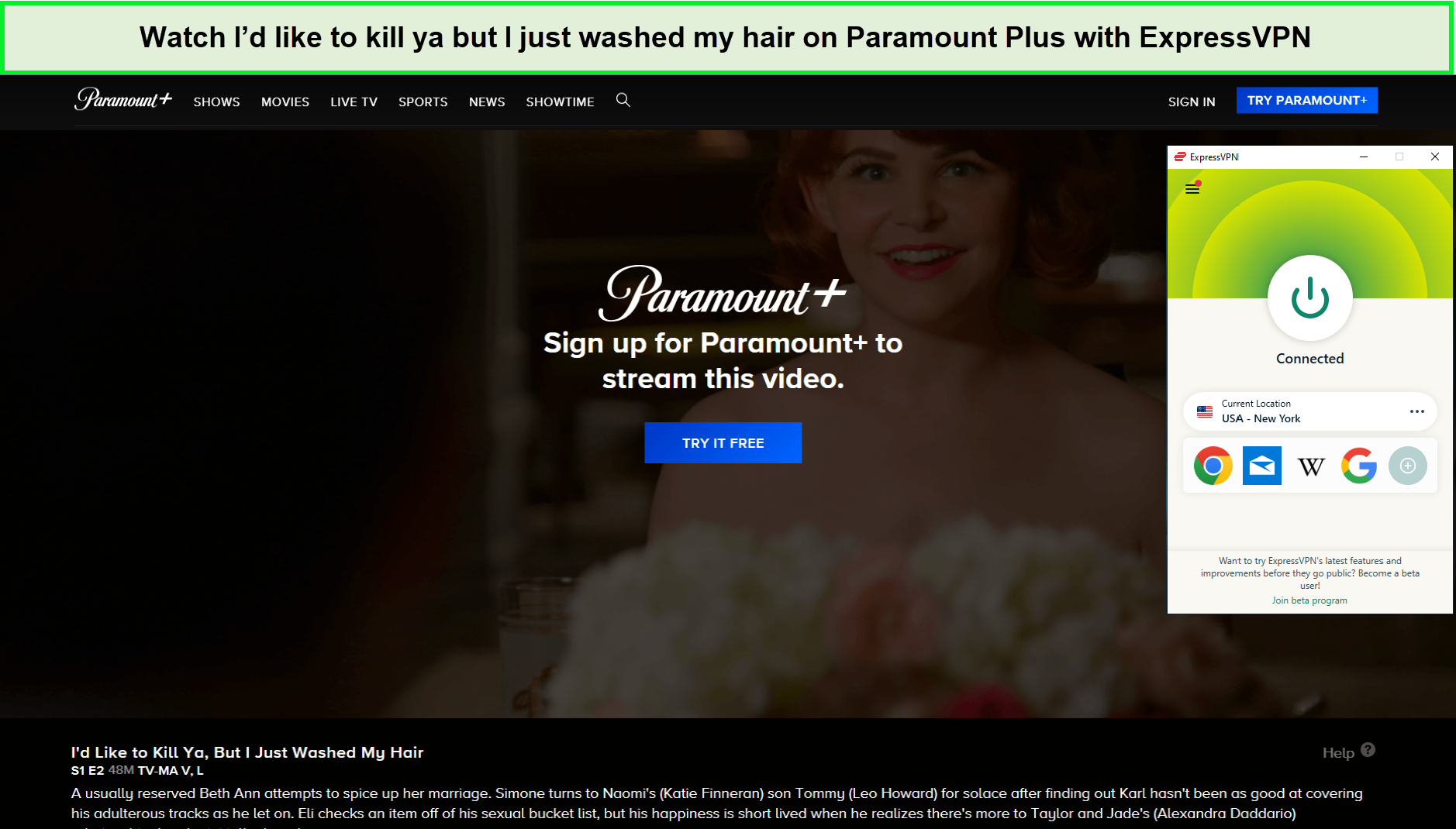 Watch-Id-like-to-kill-ya-but-I-just-washed-my-hair-in-Hong Kongon-Paramount-Plus-with-ExpressVPN