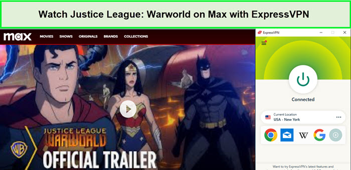  Schau dir Justice League Warworld an in - Deutschland Auf Max mit ExpressVPN 