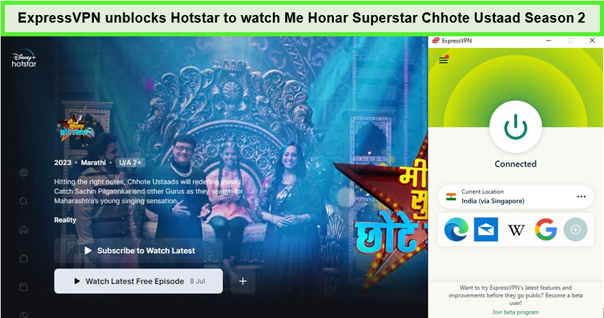 Use-ExpressVPN-to-watch-Me-Honar-Superstar-Chhote-Ustaad-Season-in-Spain-on-Hotstar