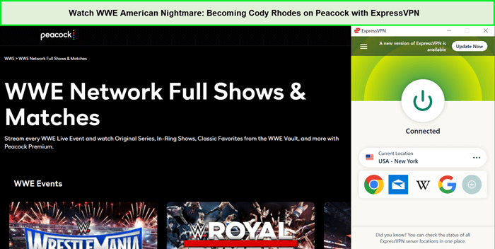 Watch-WWE-American-Nightmare-Becoming-Cody-Rhodes-outside-USA-on-Peacock-with-ExpressVPN