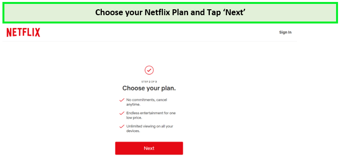 elige tu plan de Netflix 