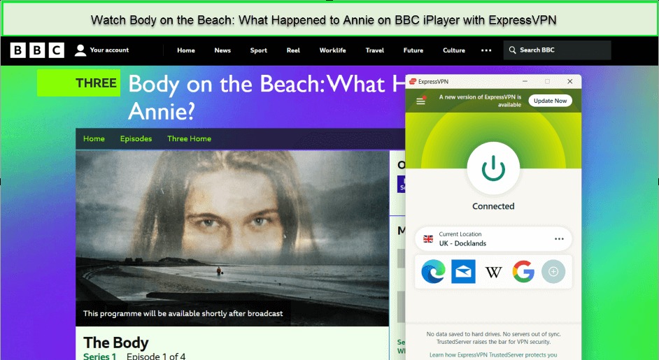  Express-VPN entsperrt Körper am Strand - Was ist mit Annie passiert? in - Deutschland Auf BBC iPlayer Hope this helps! 