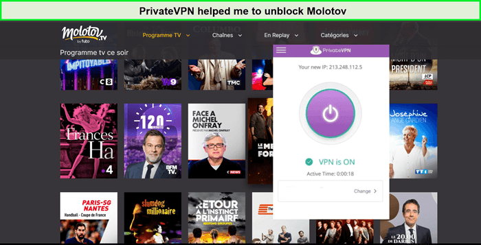 PrivateVPN-unblocked-Molotov-in-South Korea