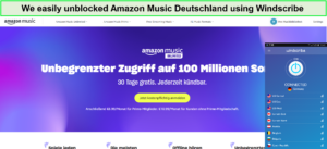 unblock-amazon-music-Deutschland-windscribe-in-USA