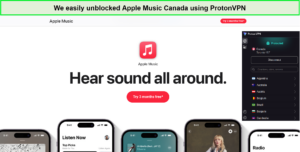 unblock-apple-music-canada-protonvpn