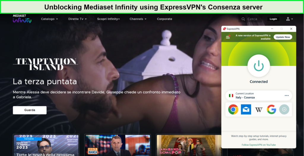  Entsperren von Mediaset Infinity mit ExpressVPN in - Deutschland 
