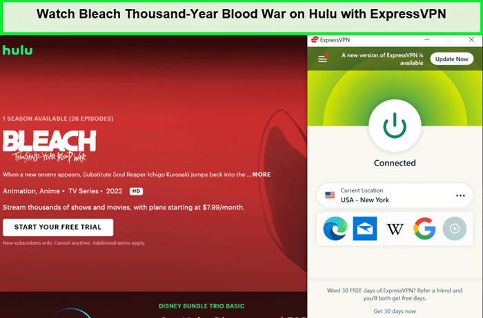 watch-bleach-thousand-year-blood-war-in-Hong Kong-on-hulu-with-expressvpn