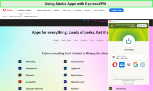 Adobe-Apps-with-ExpressVPN-in-UAE