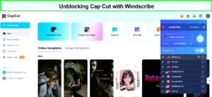 Unblocking-Cap-Cut-with-Windscribe-in-France