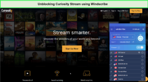 unblocking-curiositystream-with-windscribe-outside-USA