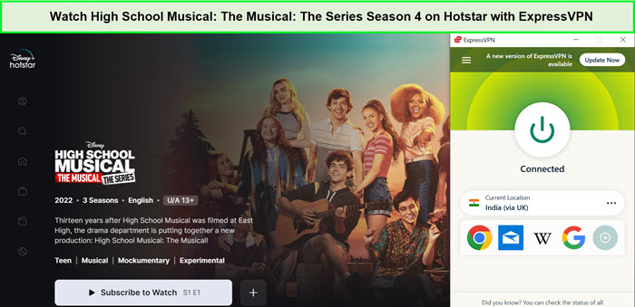  Schau dir High School Musical: The Musical: Die Serie Staffel 4 an. in - Deutschland Auf Hotstar mit ExpressVPN 