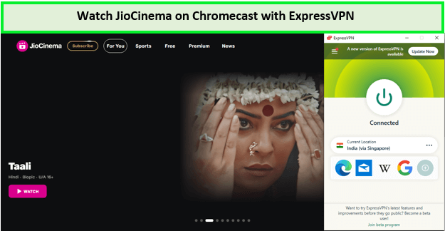 Guarda JioCinema su Chromecast in - Italia -con ExpressVPN -con ExpressVPN 