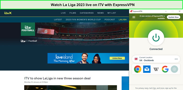  Schauen Sie sich La Liga 2023 live an. in - Deutschland Auf ITV mit ExpressVPN 